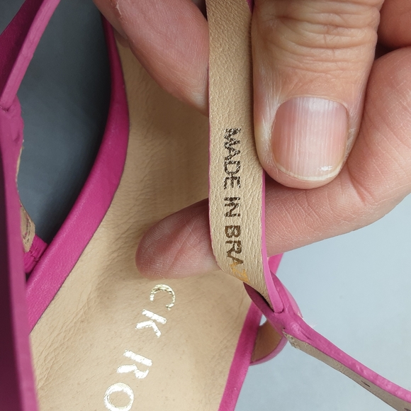 Jack Rogers Worth Flat Sandals Women's 9.5M Pink Fuchsia Thong - Picture 6 of 9